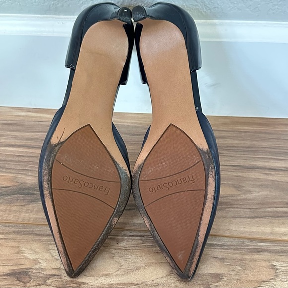 Franco Sarto Navy Patent & Smooth Leather Pointed Toe Women's Pumps Size 9 - Picture 6 of 7